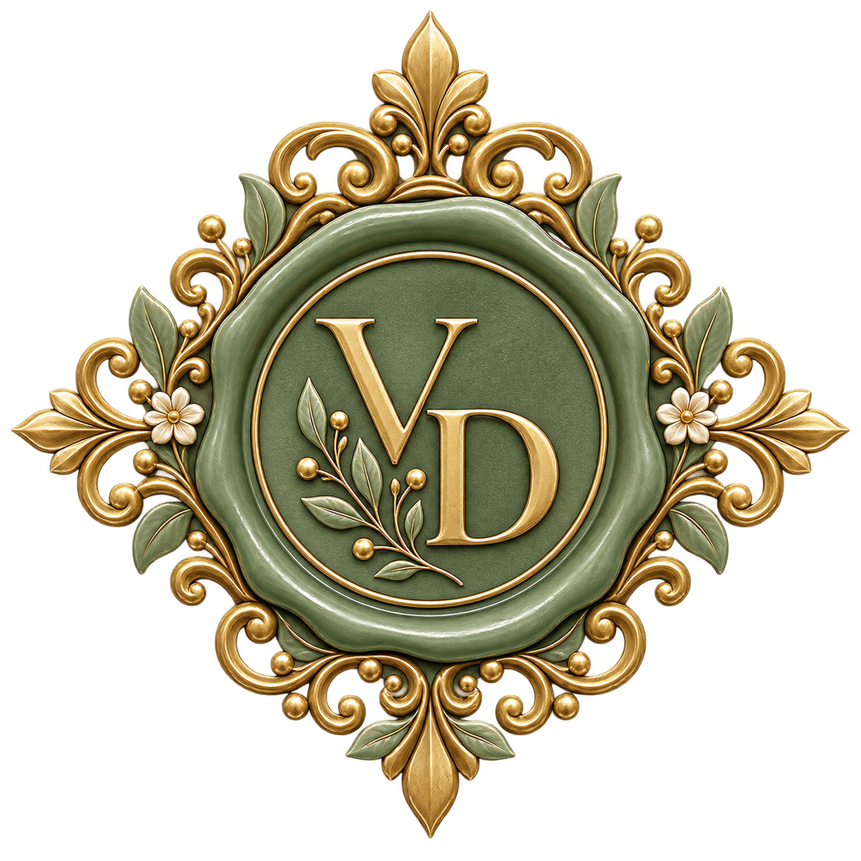 V D wedding seal
